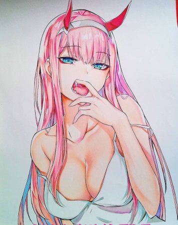 Zero two аниме ахегао