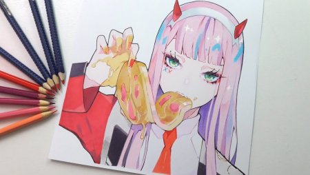 Zero two маркерами