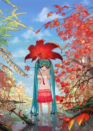 Хацунэ Мику осень