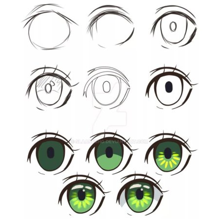 Заготовки для рисования глаз