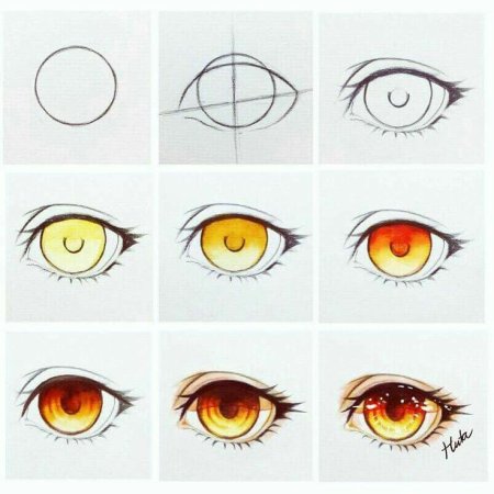 Аниме глаза референс
