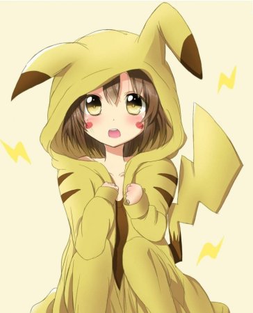 Аниме девочка Пикачу