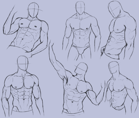 Туториал торс сбоку