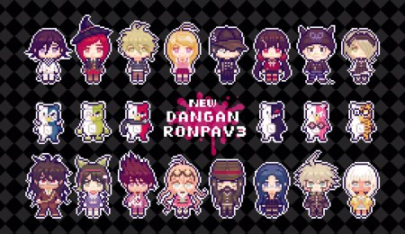 Пиксельные персы Данганронпы