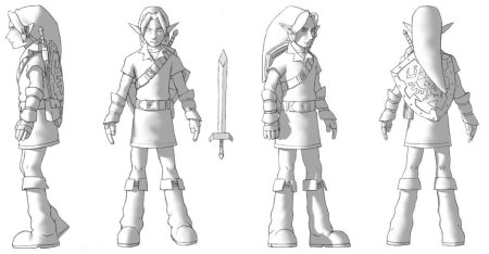Чертежи для 3д моделирования персонажи