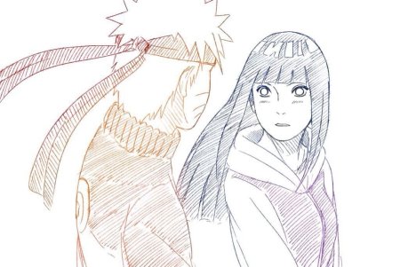 Наруто Хината и Наруто срисовка