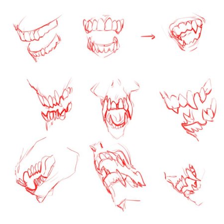 Челюсть демона референс
