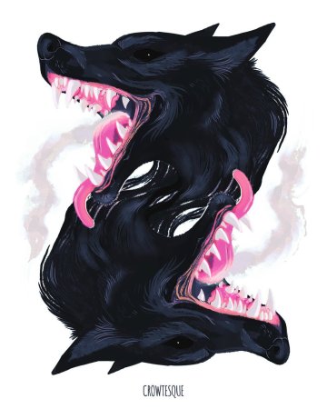 Волк оскал арт