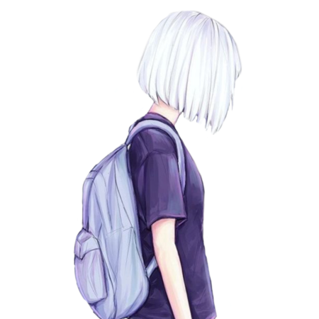 Девушка с короткими волосами рисунок