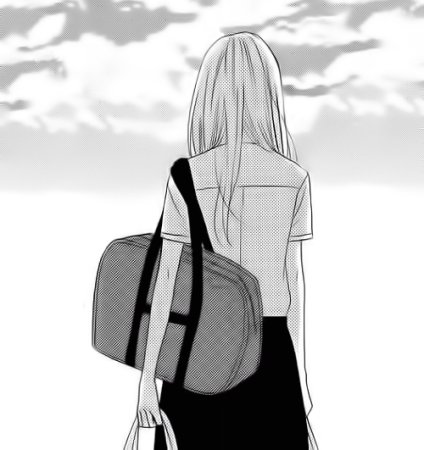 Аниме девушка со спины