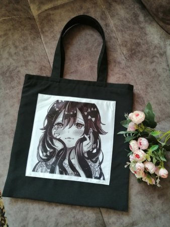 Шоппер черный аниме