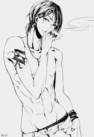 Рин Мацуока боком