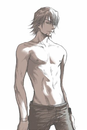 Худощавый парень арт