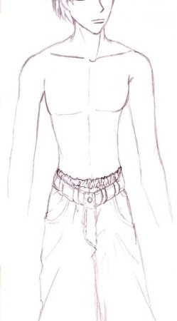 Тело парня для срисовки