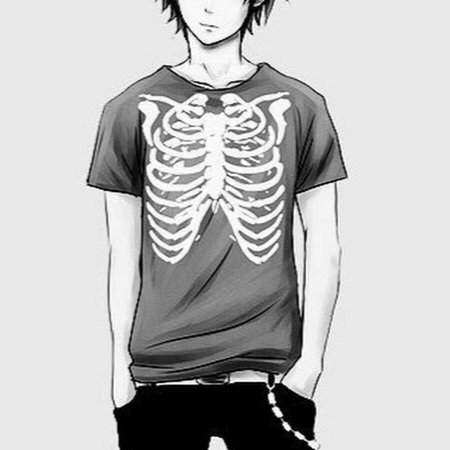 Парень в футболке арт