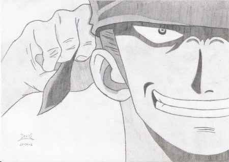 Зорро для срисовки Ван Пис