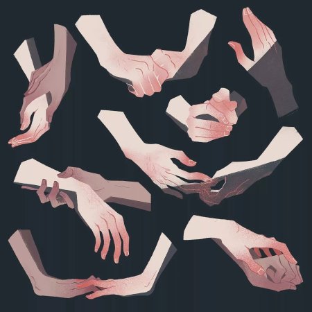 Кисть руки референс