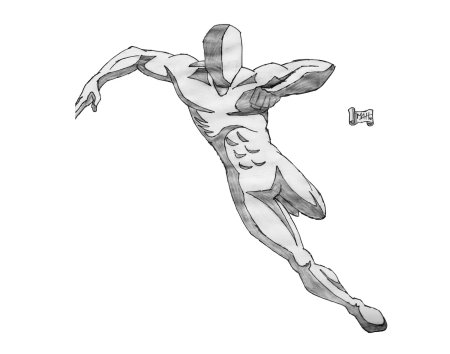 Бег спереди референс