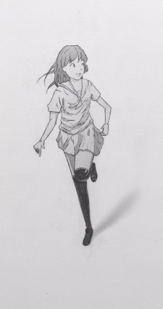 Аниме позы бежит