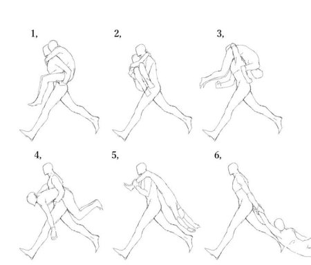 Позы для рисования бег