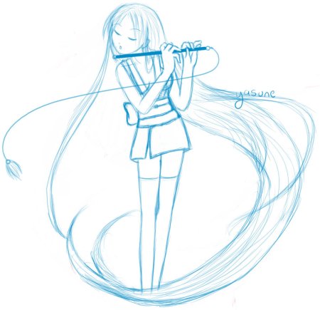 Позы с микрофоном для рисования аниме