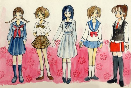 Рисунок девушки в полный рост