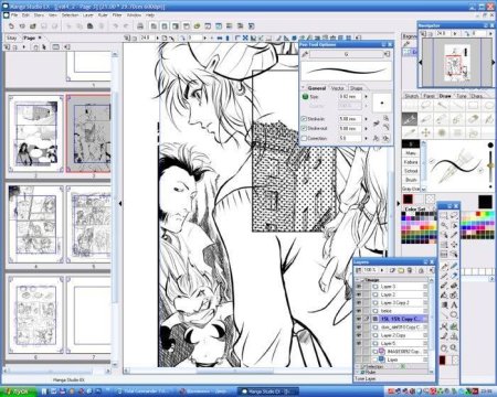 Рисование манги на компьютере
