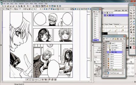 Приложение для рисования манги