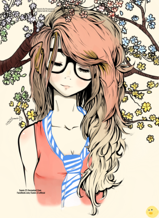 Милый стиль рисования девушек