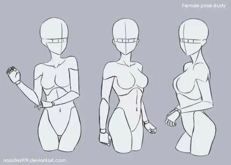 Позы тела для рисования