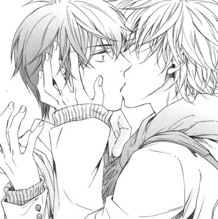 Аниме Манга яой поцелуи