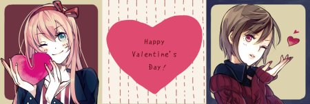 Валентинки в стиле аниме