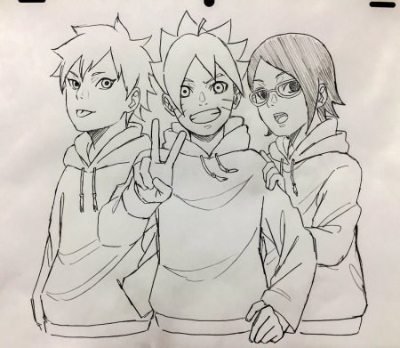 Как нарисовать Наруто и Боруто