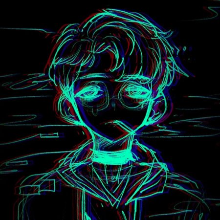 Неоновый аватар