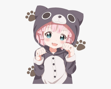 Аниме девочка в кигуруми