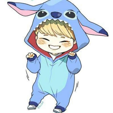 Чиби в кигуруми Стич