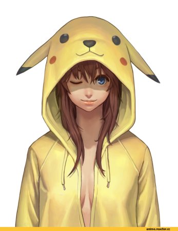 Аниме в кигуруми Пикачу