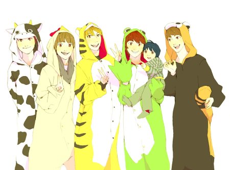 Аниме мальчик в кигуруми