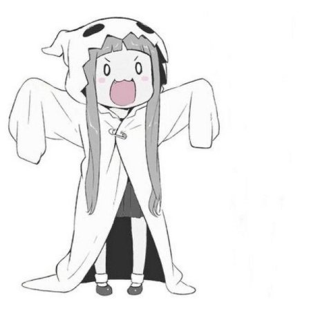 Раскраска девочка в кигуруми