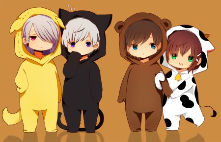 Аниме Чиби в кигуруми