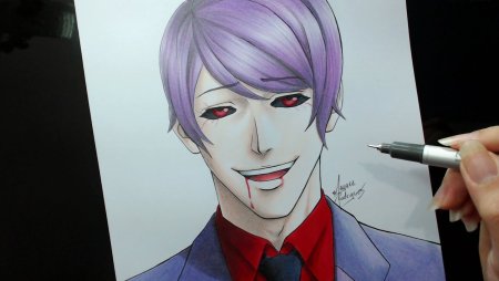 Раскраски аниме Канеки Кен