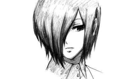 Токийский гуль карандашом Туока