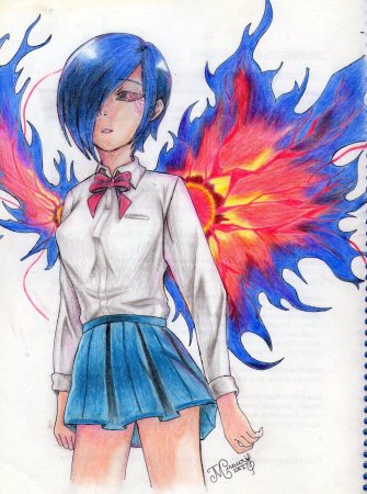 Рисунки карандашом аниме Тоука