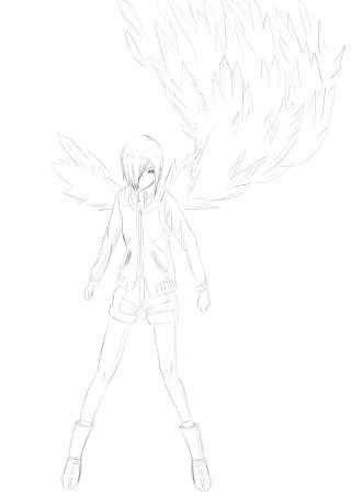 Раскраски Токийский гуль Тоука