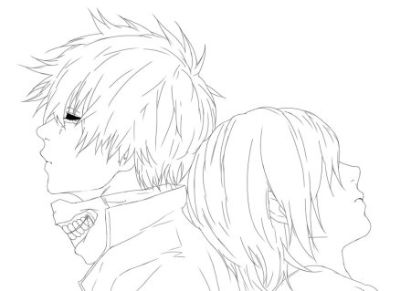 Токийский гуль раскраска Канеки