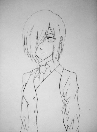 Аниме картинки для срисовки карандашом