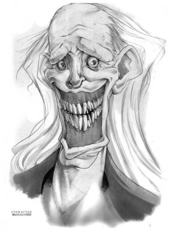 Уродливые лица зарисовки