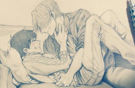 Юри и Виктор щекотка