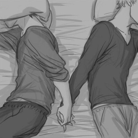 Два парня в обнимку рисунок