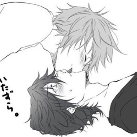 Аниме яой чб